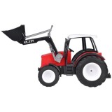 JOKO Veľký Traktor 33cm s pohyblicým ramenom a lyžicou a Veľkými kolesami, červený