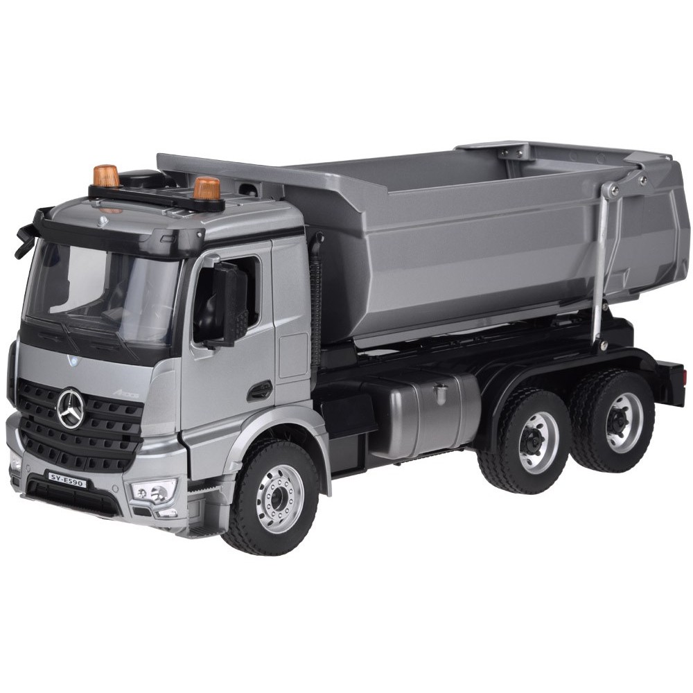 Double Eagle RC Kovové Nákladné Auto Mercedes Arocs s vyklápacou vlečkou na diaľkové ovládanie, so svetlom a zvukom 1:20 + USB n