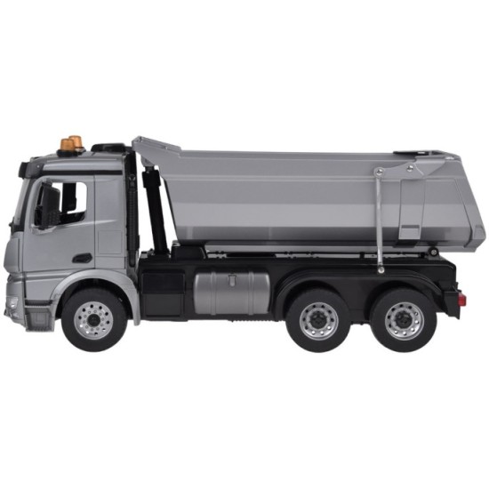 Double Eagle RC Kovové Nákladné Auto Mercedes Arocs s vyklápacou vlečkou na diaľkové ovládanie, so svetlom a zvukom 1:20 + USB n