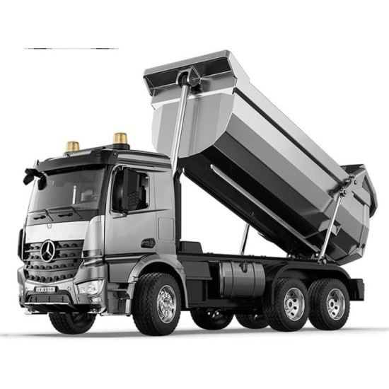 Double Eagle RC Kovové Nákladné Auto Mercedes Arocs s vyklápacou vlečkou na diaľkové ovládanie, so svetlom a zvukom 1:20 + USB n
