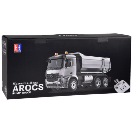 Double Eagle RC Kovové Nákladné Auto Mercedes Arocs s vyklápacou vlečkou na diaľkové ovládanie, so svetlom a zvukom 1:20 + USB n