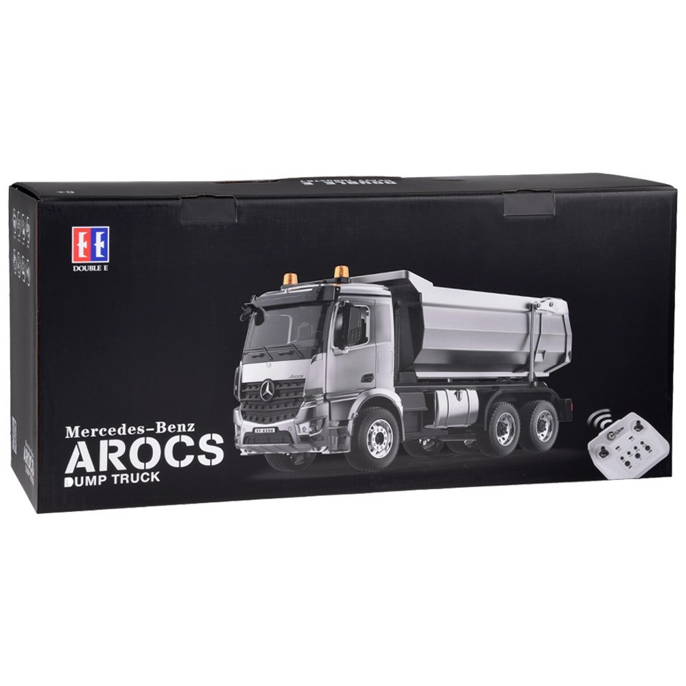 Double Eagle RC Kovové Nákladné Auto Mercedes Arocs s vyklápacou vlečkou na diaľkové ovládanie, so svetlom a zvukom 1:20 + USB n