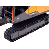 Double Eagle RC Bager Volvo s vymeniteľnými hrotmi 3v1, pneumatické kladivo, bager s drapákom + lopta + svetlo + zvuk 1:16
