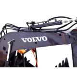 Double Eagle RC Bager Volvo s vymeniteľnými hrotmi 3v1, pneumatické kladivo, bager s drapákom + lopta + svetlo + zvuk 1:16