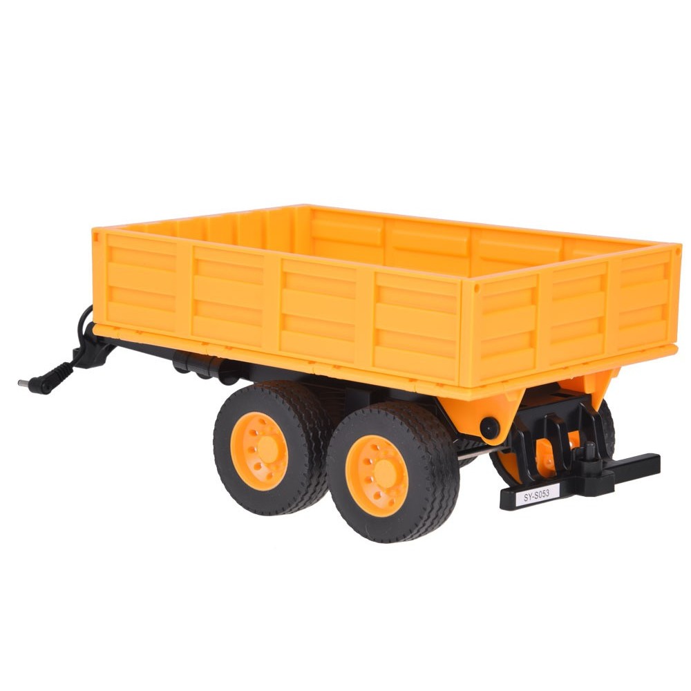 JOKO RC Traktor JCB s vlečkou 1:16 na diaľkové ovládanie so svetlom a zvukom 69cm, žltý
