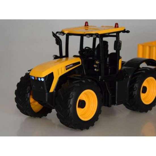 JOKO RC Traktor JCB s vlečkou 1:16 na diaľkové ovládanie so svetlom a zvukom 69cm, žltý