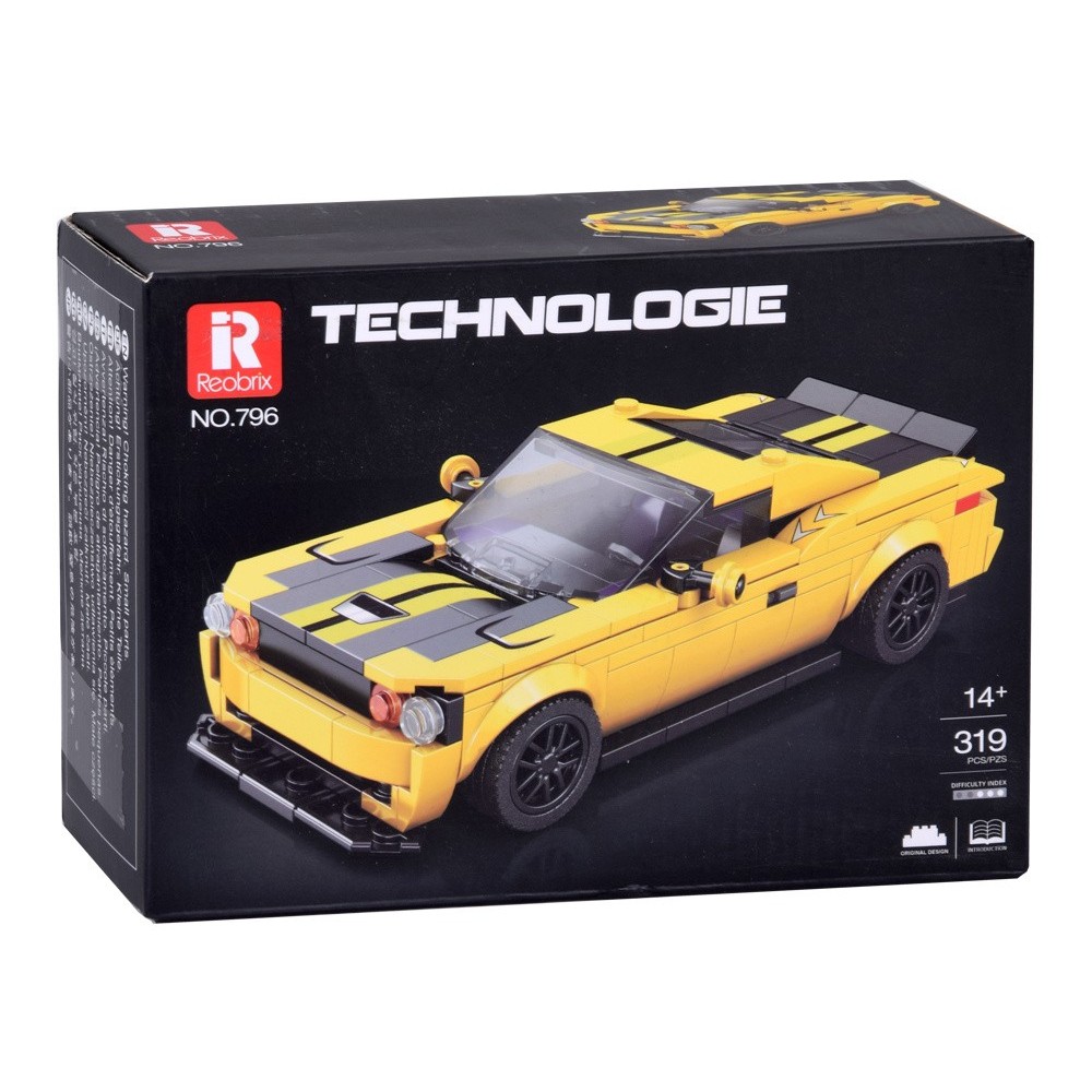 JOKO Technická Stavebnica Športové Auto 336ks, žlté