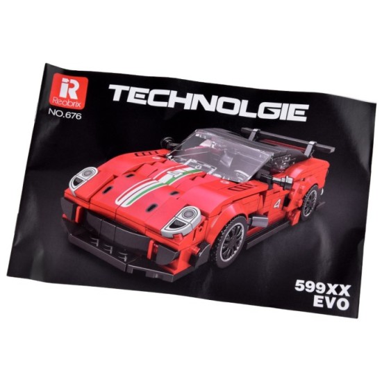 JOKO Technická Stavebnica Športové Auto 413ks, červené