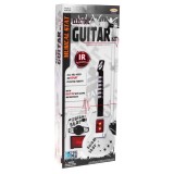 JOKO Elektrická gitara + mikrofón + statív + kombo sada 3v1, biela