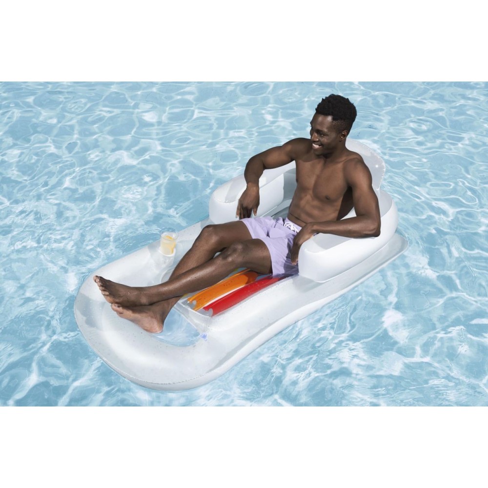 Bestway 43028 Nafukovací matrac, nafukovacie lehátko 157 x 89 cm , strieborný