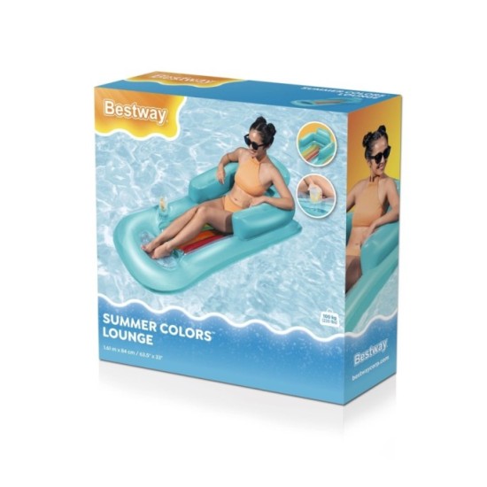 Bestway 43028 Nafukovací matrac, nafukovacie lehátko 157 x 89 cm , modrý