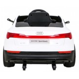 JOKO Elektrické autíčko AUDI E-Tron Sportback 4x4, penové kolesá, kožené sedadlo, biele