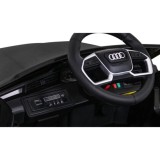 JOKO Elektrické autíčko AUDI E-Tron Sportback 4x4, penové kolesá, kožené sedadlo, čierne