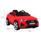 JOKO Elektrické autíčko AUDI E-Tron Sportback 4x4, penové kolesá, kožené sedadlo,
