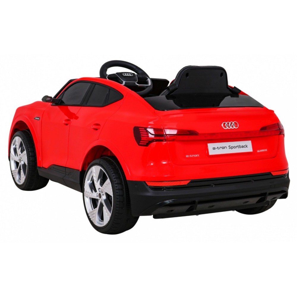 JOKO Elektrické autíčko AUDI E-Tron Sportback 4x4, penové kolesá, kožené sedadlo,