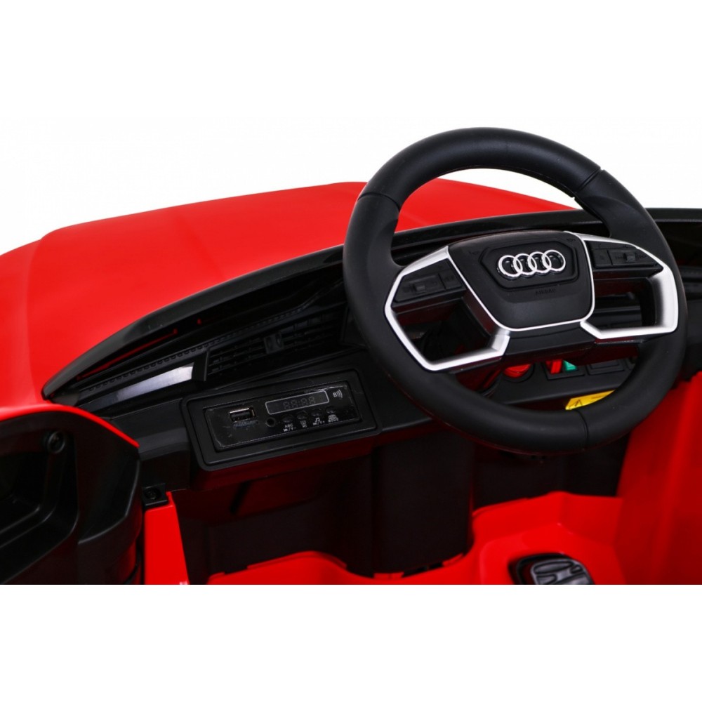 JOKO Elektrické autíčko AUDI E-Tron Sportback 4x4, penové kolesá, kožené sedadlo,