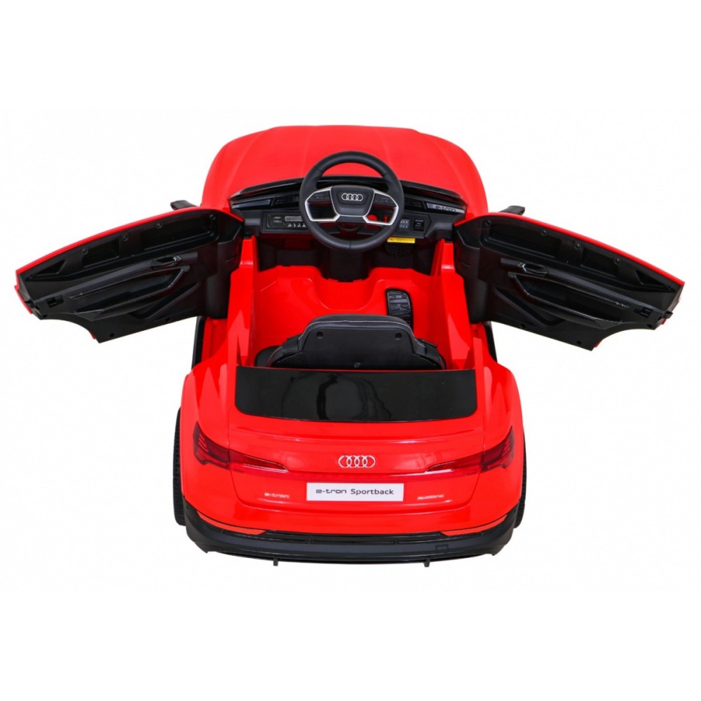 JOKO Elektrické autíčko AUDI E-Tron Sportback 4x4, penové kolesá, kožené sedadlo,
