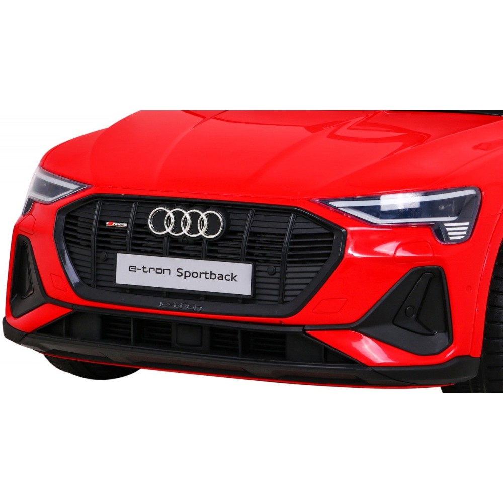 JOKO Elektrické autíčko AUDI E-Tron Sportback 4x4, penové kolesá, kožené sedadlo,