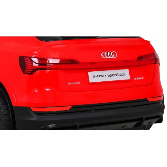 JOKO Elektrické autíčko AUDI E-Tron Sportback 4x4, penové kolesá, kožené sedadlo,