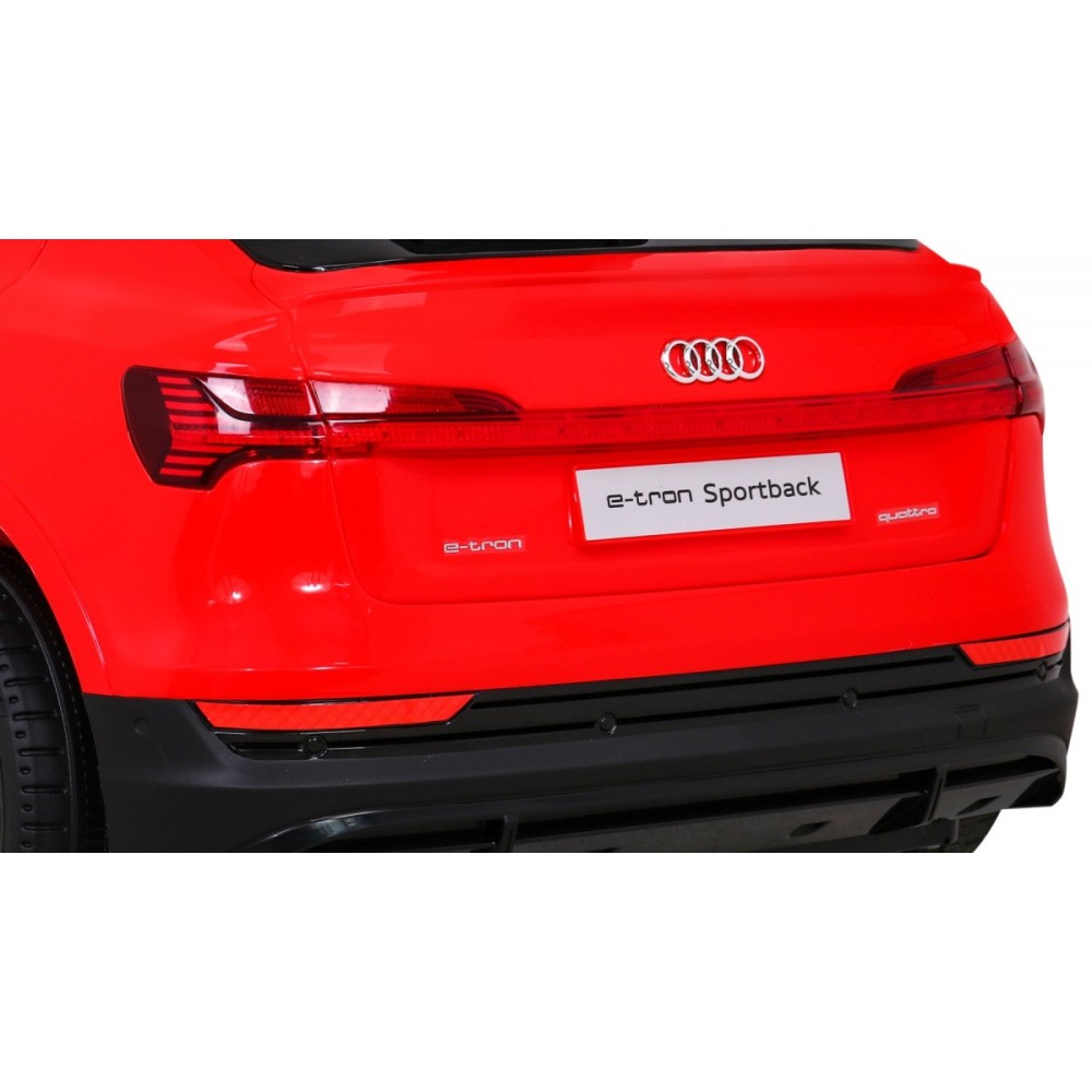 JOKO Elektrické autíčko AUDI E-Tron Sportback 4x4, penové kolesá, kožené sedadlo,