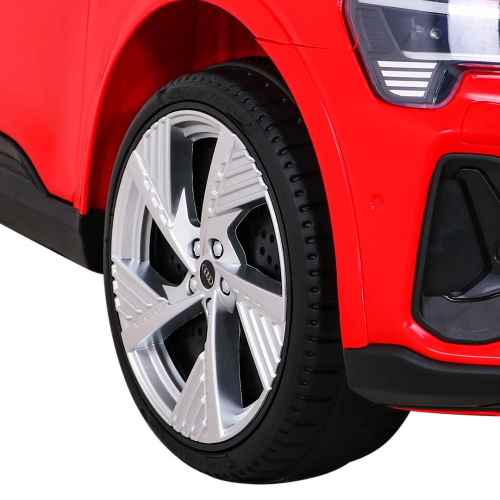 JOKO Elektrické autíčko AUDI E-Tron Sportback 4x4, penové kolesá, kožené sedadlo,