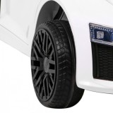 JOKO Elektrické autíčko AUDI R8, penové kolesá, kožené sedadlo, biele
