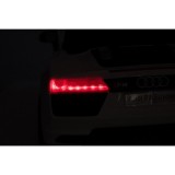 JOKO Elektrické autíčko AUDI R8, penové kolesá, kožené sedadlo, biele