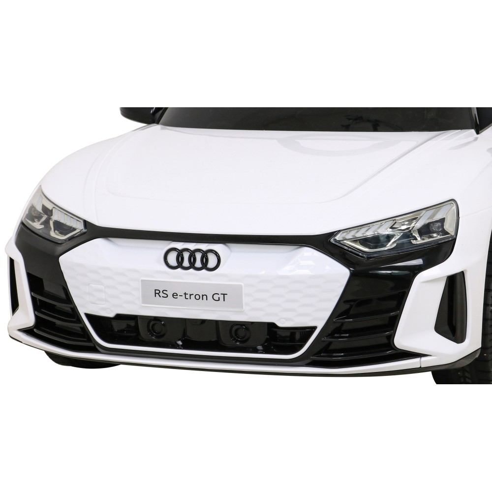 JOKO Elektrické autíčko Audi RS E-Tron GT 4x4, penové kolesá, kožené sedadlo, biele