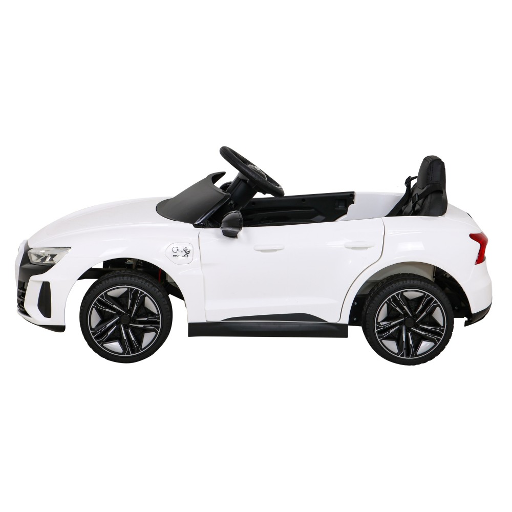 JOKO Elektrické autíčko Audi RS E-Tron GT 4x4, penové kolesá, kožené sedadlo, biele