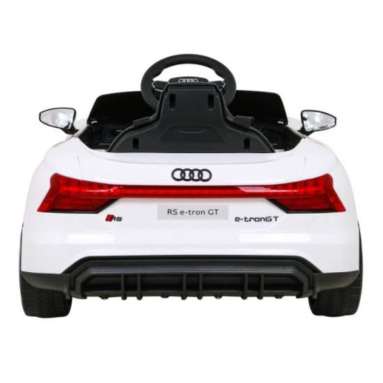 JOKO Elektrické autíčko Audi RS E-Tron GT 4x4, penové kolesá, kožené sedadlo, biele