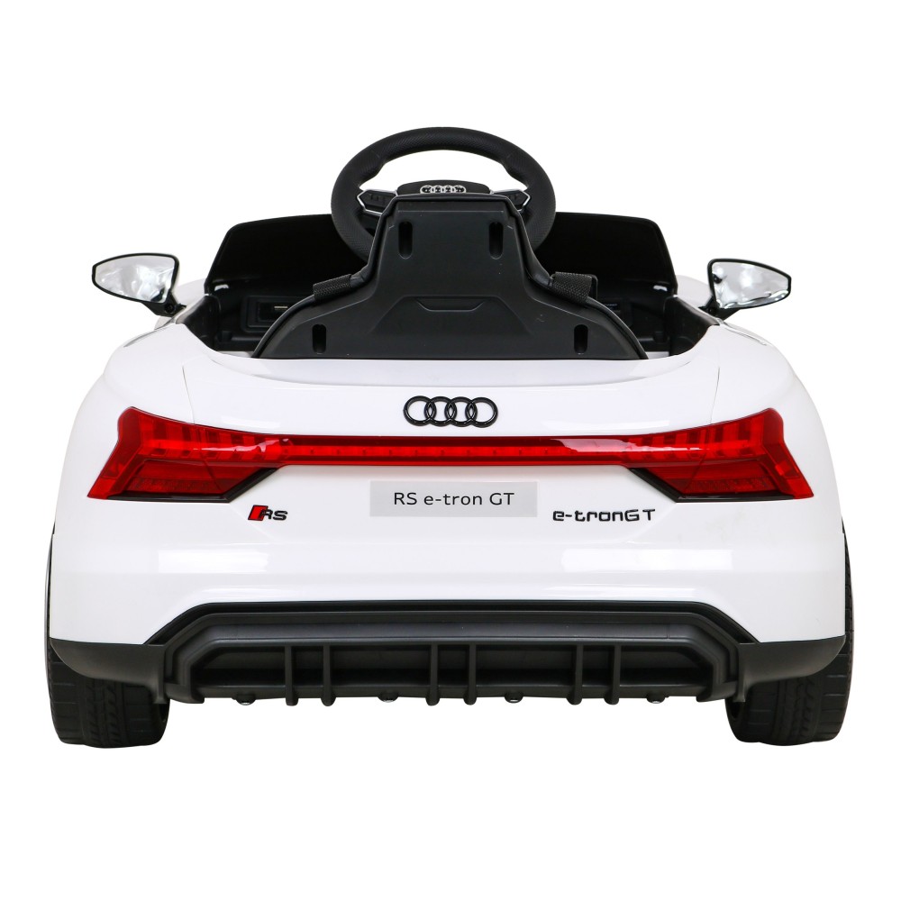 JOKO Elektrické autíčko Audi RS E-Tron GT 4x4, penové kolesá, kožené sedadlo, biele