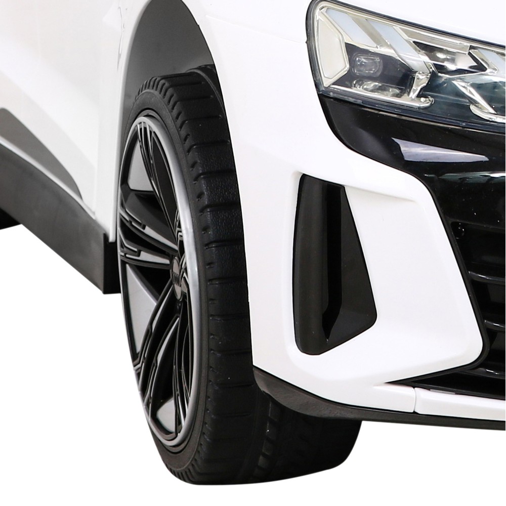 JOKO Elektrické autíčko Audi RS E-Tron GT 4x4, penové kolesá, kožené sedadlo, biele