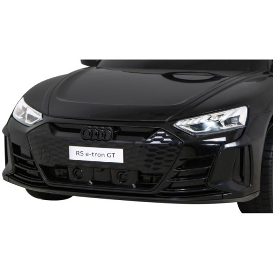 JOKO Elektrické autíčko Audi RS E-Tron GT 4x4, penové kolesá, kožené sedadlo, čierne