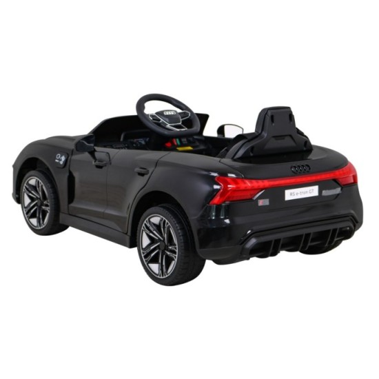 JOKO Elektrické autíčko Audi RS E-Tron GT 4x4, penové kolesá, kožené sedadlo, čierne