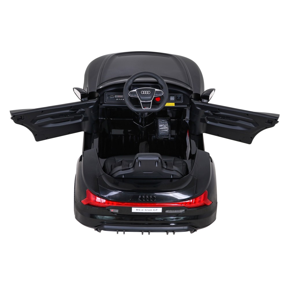 JOKO Elektrické autíčko Audi RS E-Tron GT 4x4, penové kolesá, kožené sedadlo, čierne