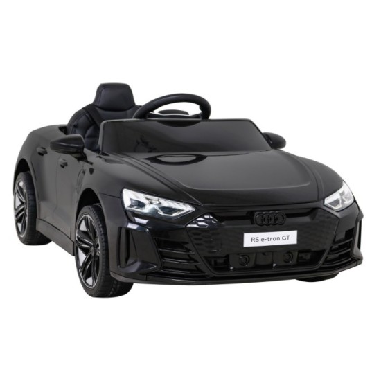 JOKO Elektrické autíčko Audi RS E-Tron GT 4x4, penové kolesá, kožené sedadlo, čierne