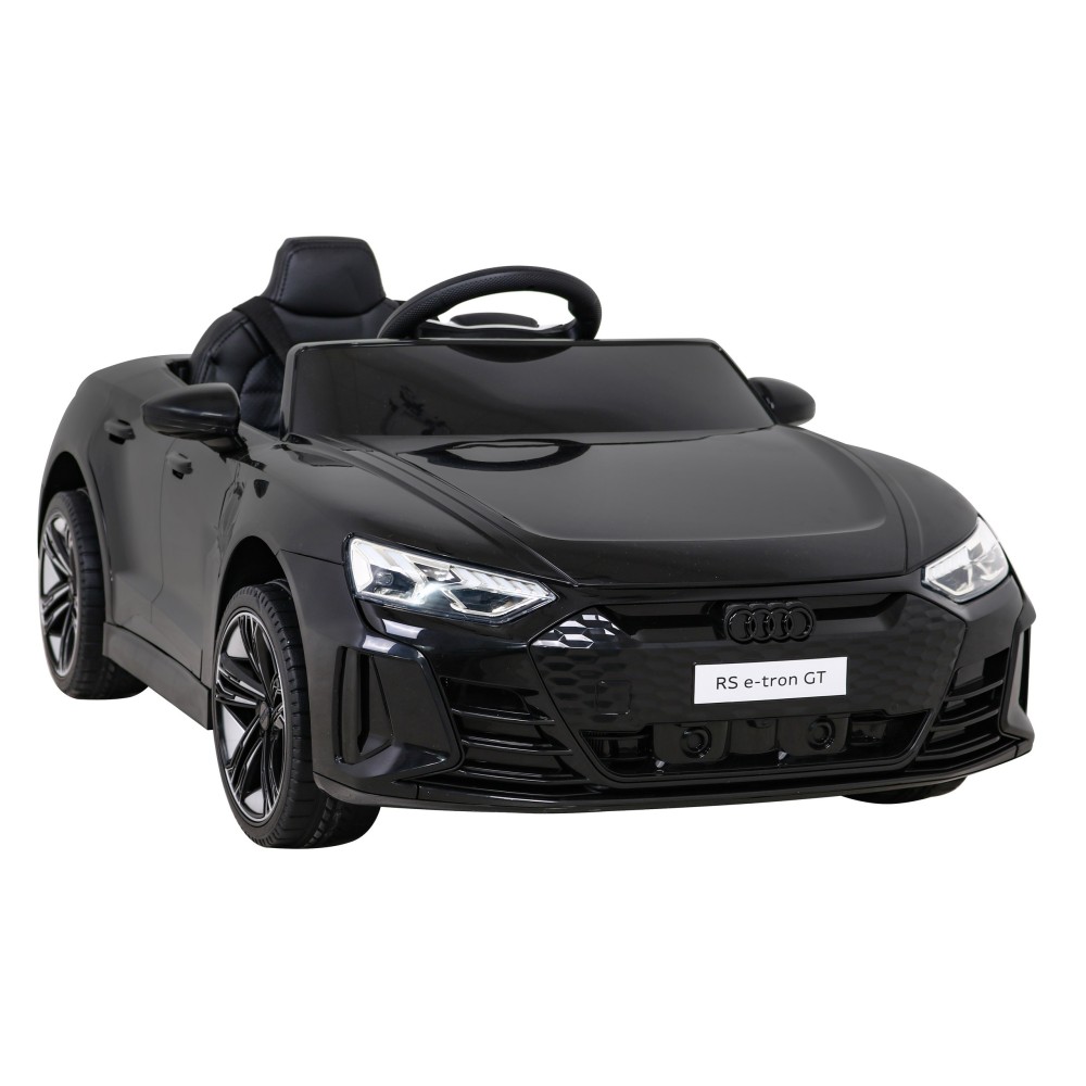 JOKO Elektrické autíčko Audi RS E-Tron GT 4x4, penové kolesá, kožené sedadlo, čierne