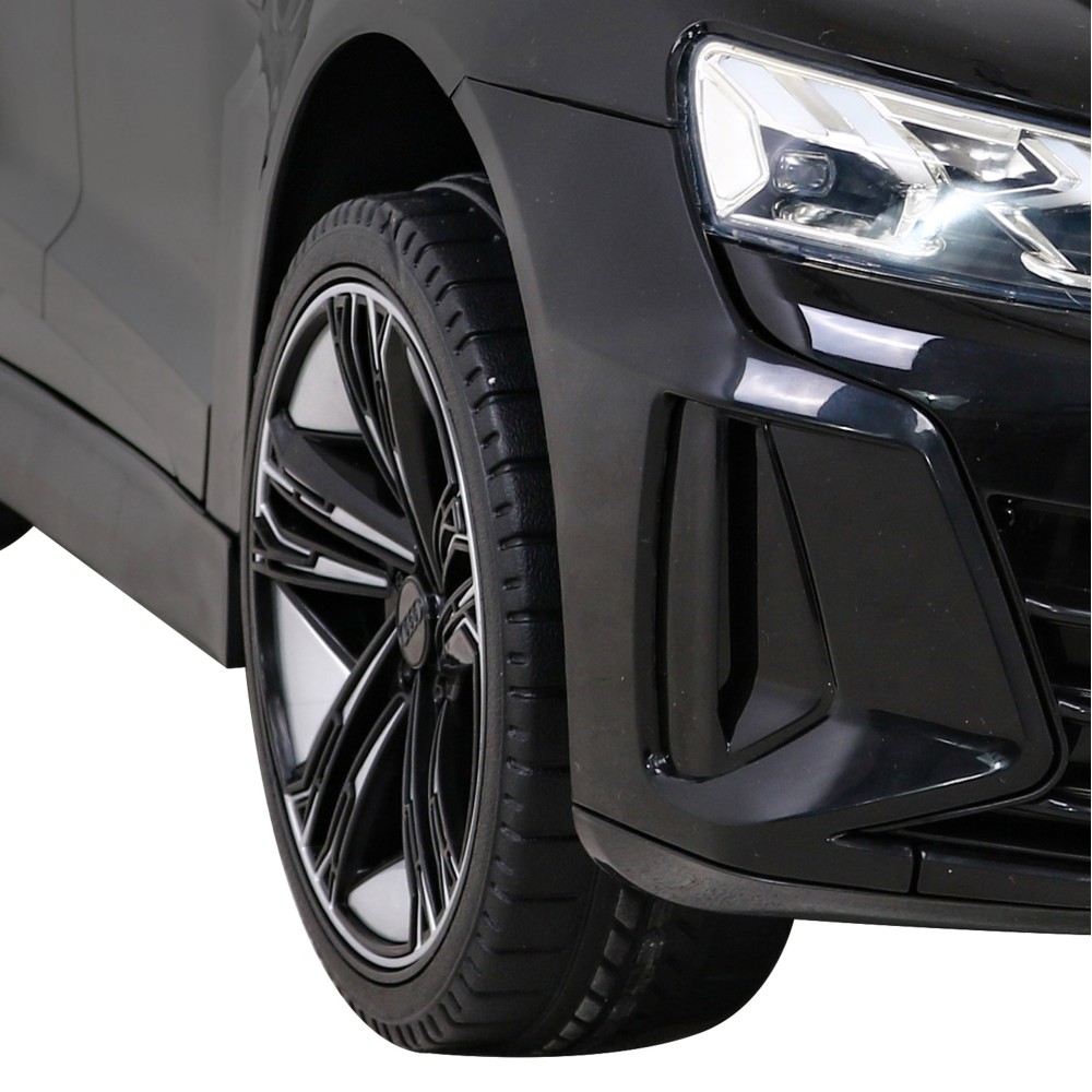 JOKO Elektrické autíčko Audi RS E-Tron GT 4x4, penové kolesá, kožené sedadlo, čierne