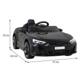 JOKO Elektrické autíčko Audi RS E-Tron GT 4x4, penové kolesá, kožené sedadlo, čierne