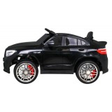 JOKO Elektrické autíčko Mercedes Benz GLC63S 4x4, penové kolesá, kožené sedadlo, čierne