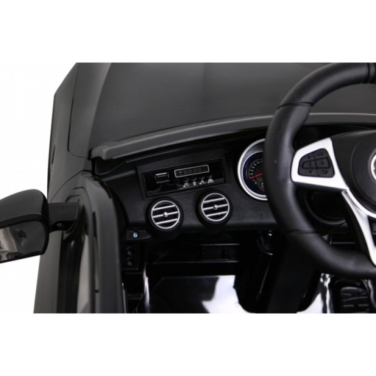 JOKO Elektrické autíčko Mercedes Benz GLC63S 4x4, penové kolesá, kožené sedadlo, čierne