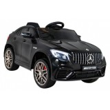 JOKO Elektrické autíčko Mercedes Benz GLC63S 4x4, penové kolesá, kožené sedadlo, čierne