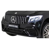 JOKO Elektrické autíčko Mercedes Benz GLC63S 4x4, penové kolesá, kožené sedadlo, čierne