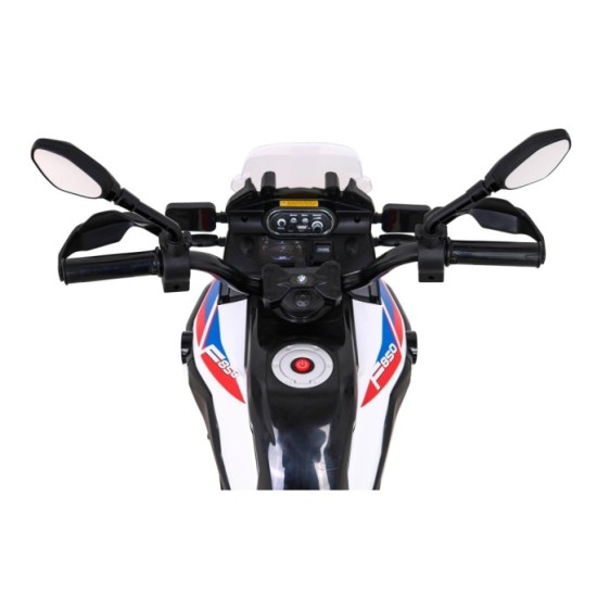 JOKO Elektrická Motorka BMW F850 GS, penové kolesá, biela