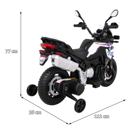 JOKO Elektrická Motorka BMW F850 GS, penové kolesá, biela