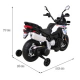 JOKO Elektrická Motorka BMW F850 GS, penové kolesá, biela
