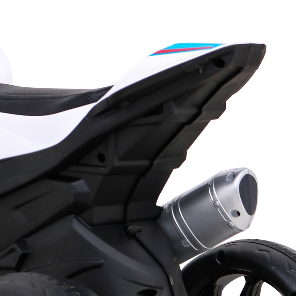 JOKO Elektrická Motorka BMW HP4, kožené sedadlo, biela