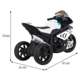 JOKO Elektrická Motorka BMW HP4, kožené sedadlo, biela