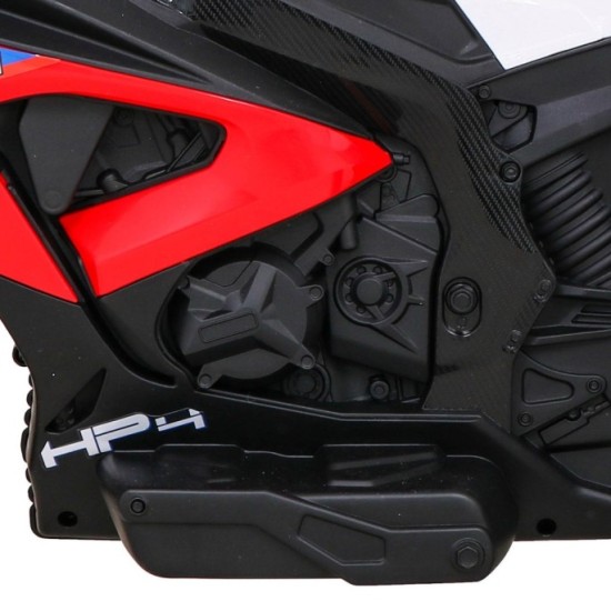 JOKO Elektrická Motorka BMW HP4, kožené sedadlo, červená