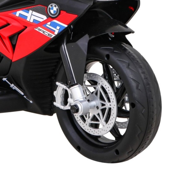 JOKO Elektrická Motorka BMW HP4, kožené sedadlo, červená